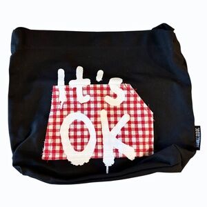 Black‎ Canvas Tote Bag Lightweight Handbag